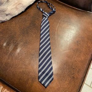 Navy white tie adjustable